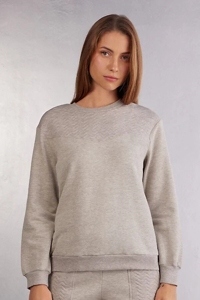 Soft Chevron Long Sleeve Top