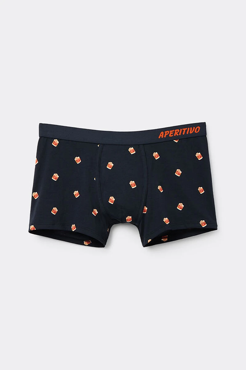 Negroni Cocktail Print Superior Cotton Boxers