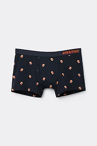 Negroni Cocktail Print Superior Cotton Boxers