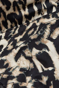 A Moment of Glamour Animal Print Silk Sofia Balconette Bra