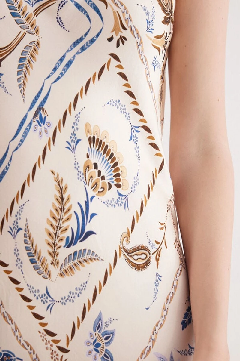 Italian Riviera Long Silk Nightgown
