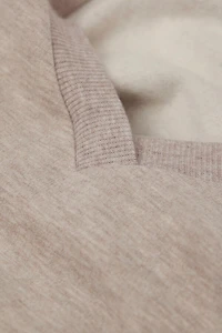 Soft Chevron Long Sleeve V-neck Top