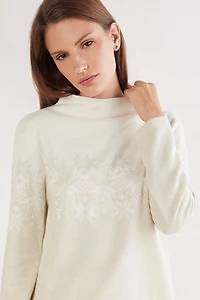 Let It Snow Tonight Full Length Jacquard Pajamas