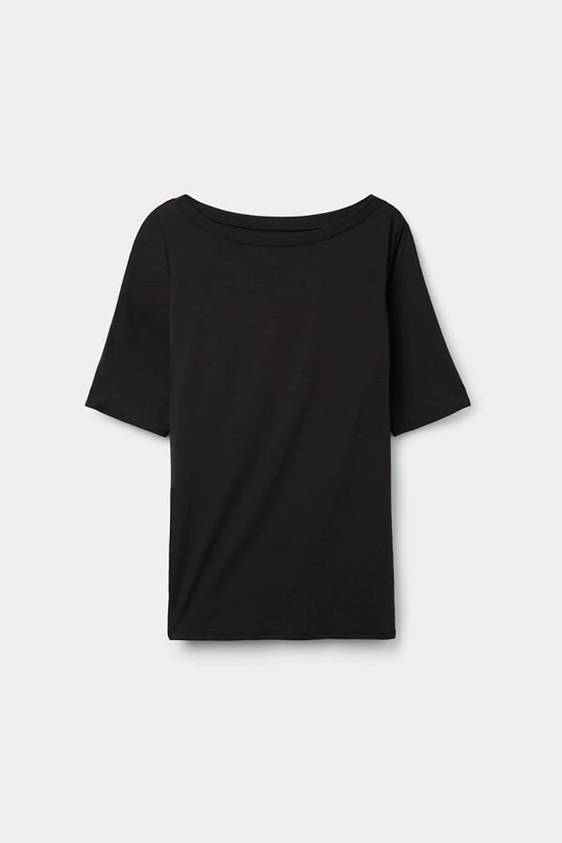 Fresh Bamboo Bateau Neck Top