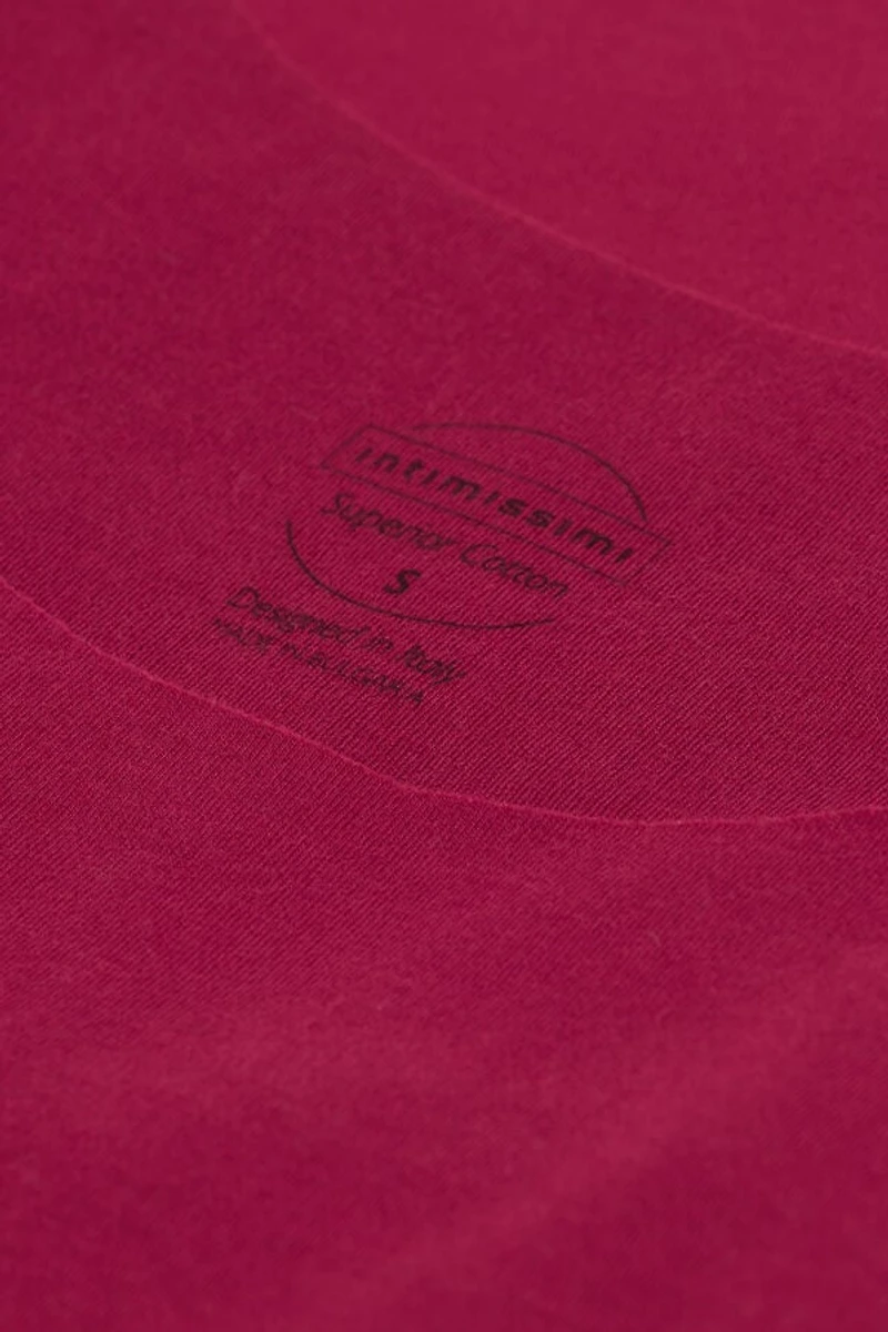 Raw Edge Round Neck Cotton Tank Top