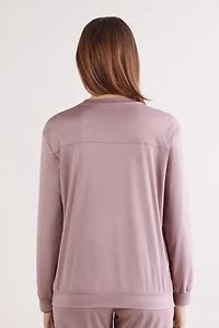 Elevated Cotton Long Sleeve Top