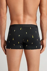 Champagne Bottle Print Superior Cotton Boxers