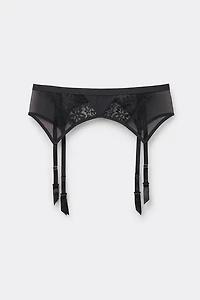 Sheer Glamour Garter Belt