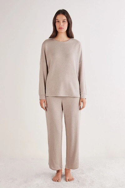 Midnight Spell Full Length Modal Pajamas with Wool