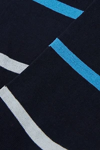 Patterned Lisle Cotton Crew Socks