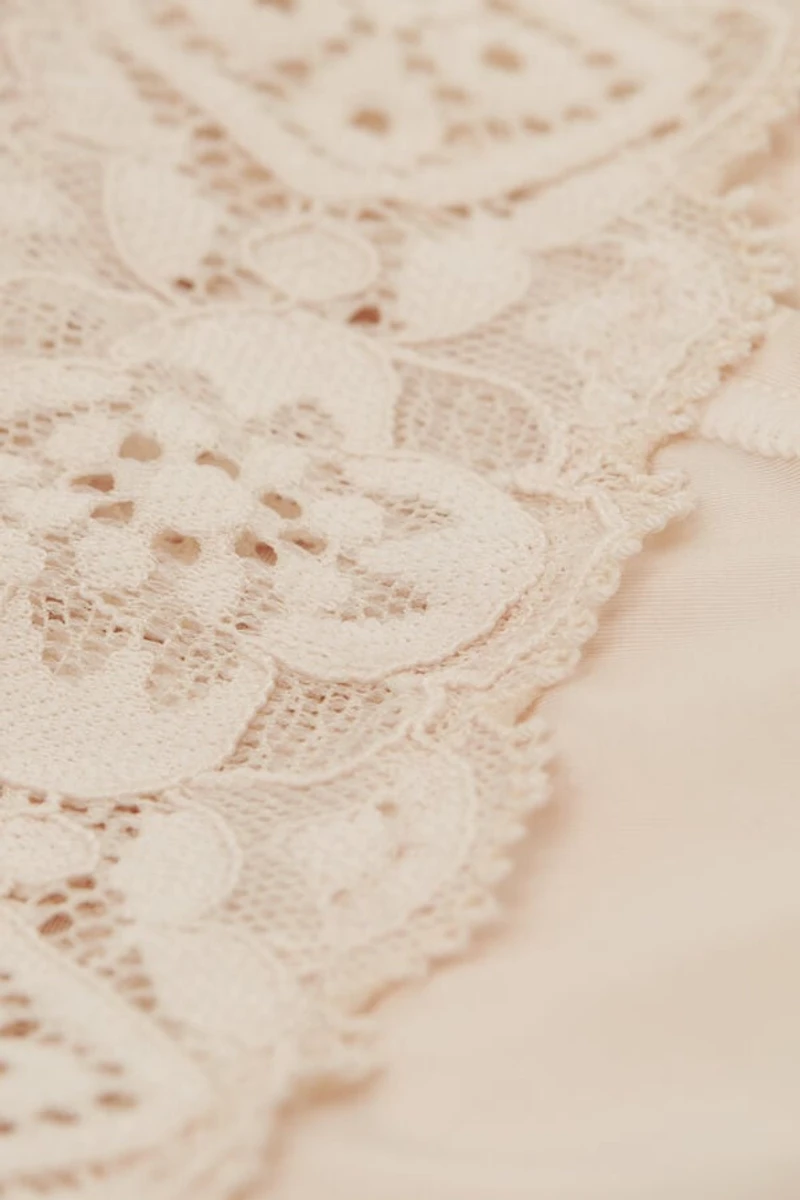 Lace and Microfiber Carioca Brazilian