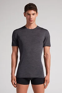 Stretch Merino Wool Short-Sleeve T-Shirt