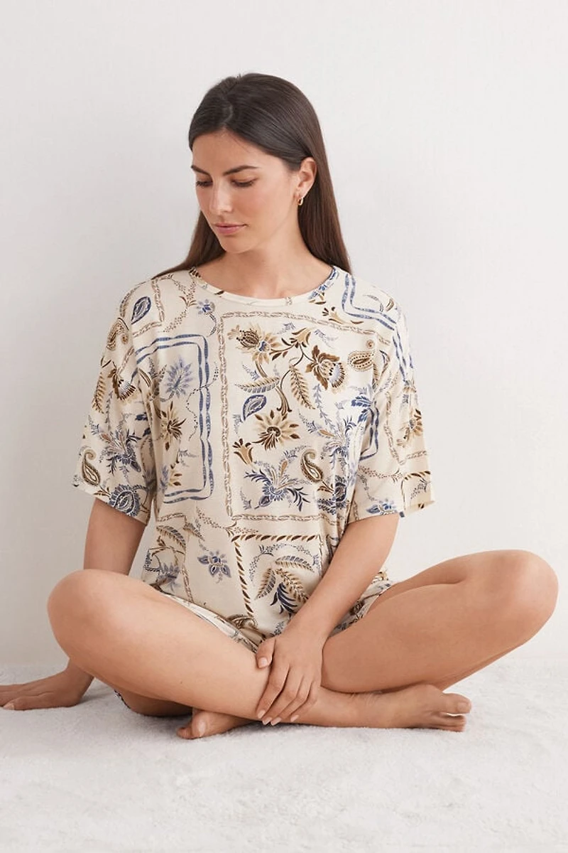 Italian Riviera Fresh Bamboo Short Sleeve Top