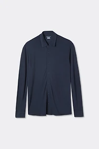 Modal and Silk Piqué Shirt