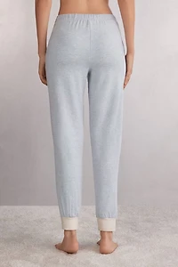 Cold Winter Night Cuffed Pants Modal with Wool