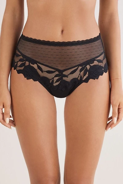 All About Flowers High Waist Hipster Brazilian