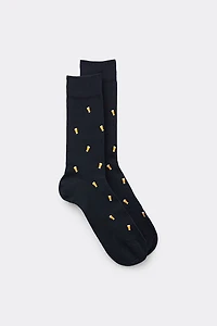Crew Socks Patterned Cotton