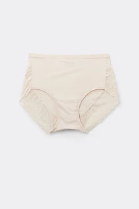 High Waist Panties Ultralight Microfiber with Lace