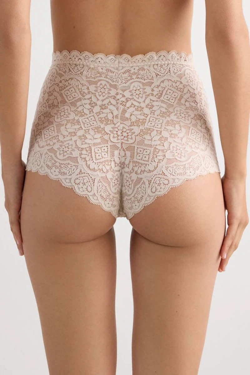 Lace High Waist Hipster