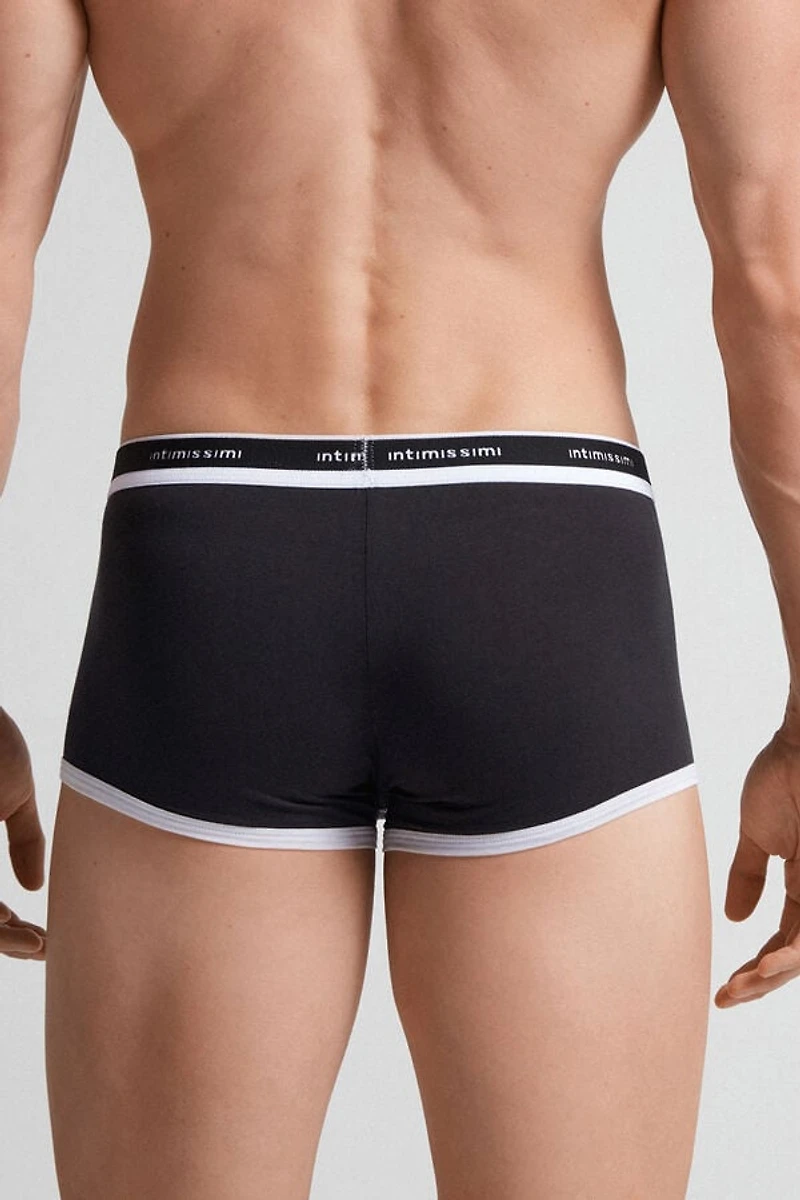 Natural Fresh Cotton Boxers with Logo