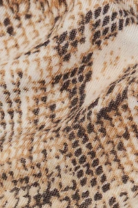 Seductive Glamour Snakeskin Print Top Modal Ultralight with Cashmere