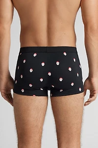 Santa Claus Print Superior Cotton Boxers
