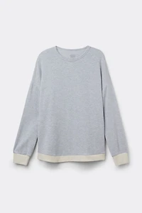 Cold Winter Night Long Sleeve Top Modal with Wool