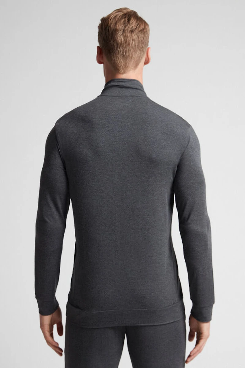 Silk and Modal Zip-Up Sweatshirt