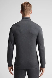 Silk and Modal Zip-Up Sweatshirt