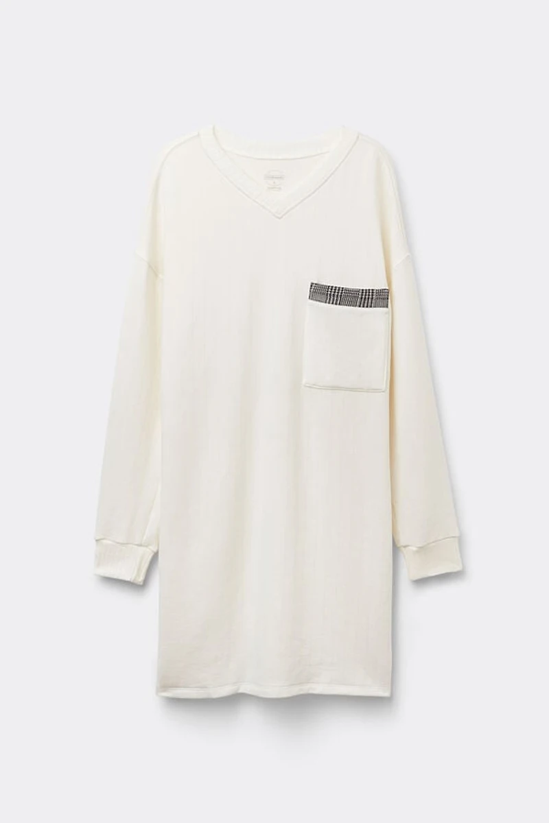Royal Elegance V-neck Nightshirt