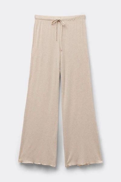 Modal and Cashmere Long Palazzo Pants