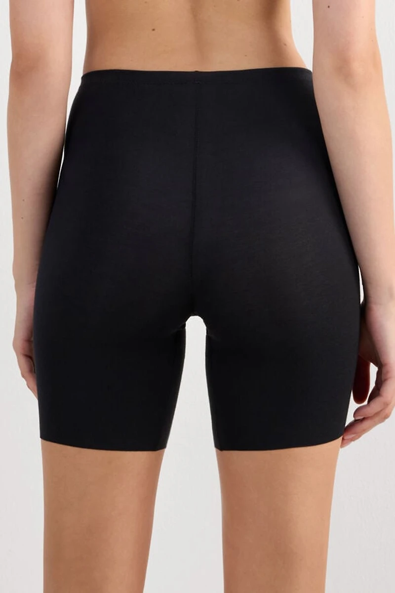 Raw Edge Seamless Cotton Shorts