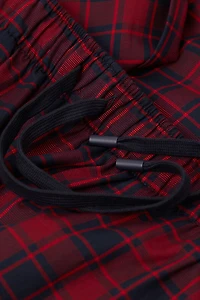 Check Print Cotton Cloth Pants