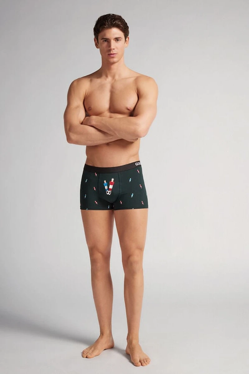 Foosball Print Superior Cotton Boxers