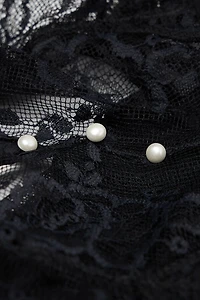 La Vie en Rose Tulle and Lace Bodysuit