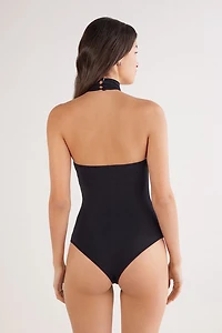 the Star of Show High Collar Modal Bodysuit