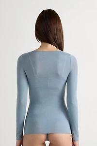 Boat Neck Modal Cashmere Ultralight Top