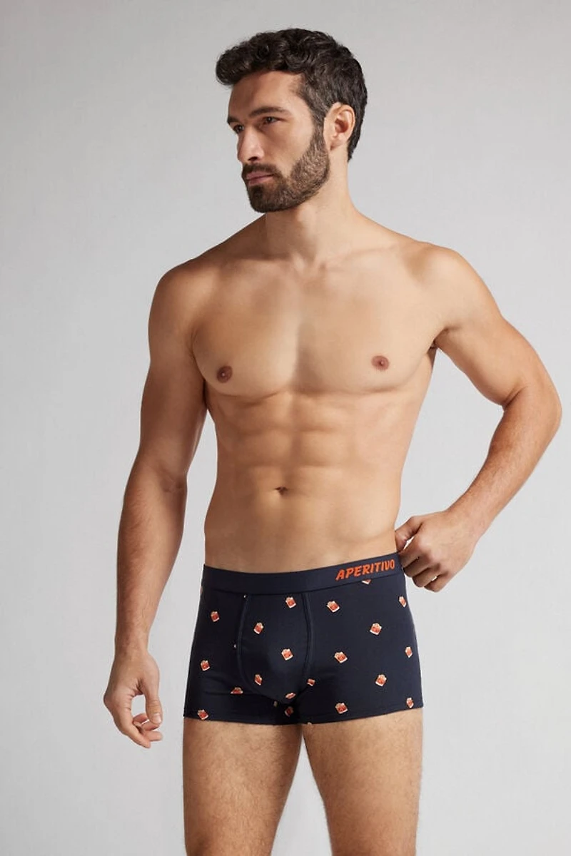 Negroni Cocktail Print Superior Cotton Boxers