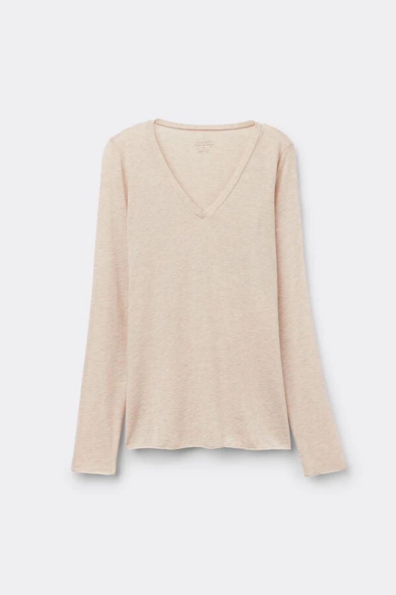 V-neck top Modal Ultralight with Cashmere