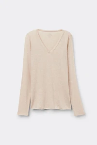 V-neck top Modal Ultralight with Cashmere