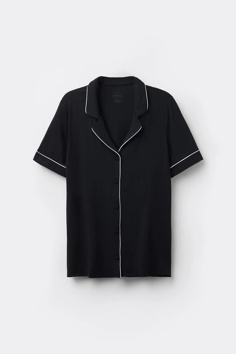Short Sleeve Button Up Shirt Modal
