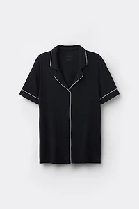 Short Sleeve Button Up Shirt Modal