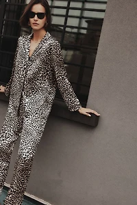 A Moment of Glamour Long Sleeve Silk Top