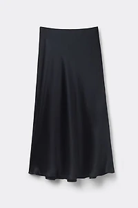 Silk Midi Skirt
