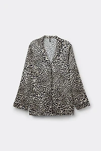 A Moment of Glamour Long Sleeve Silk Top