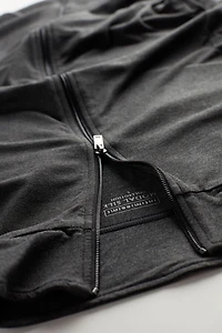 Silk and Modal Zip-Up Sweatshirt