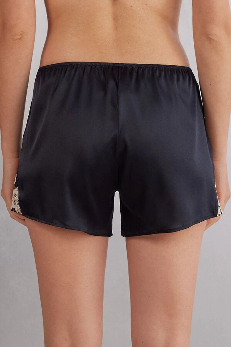 Pretty Flowers Silk Shorts