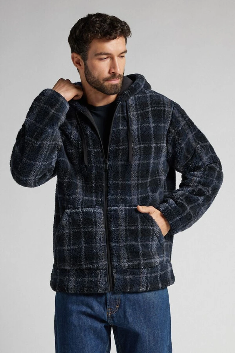 Polar Fleece Zip Hoodie Sweatshirt