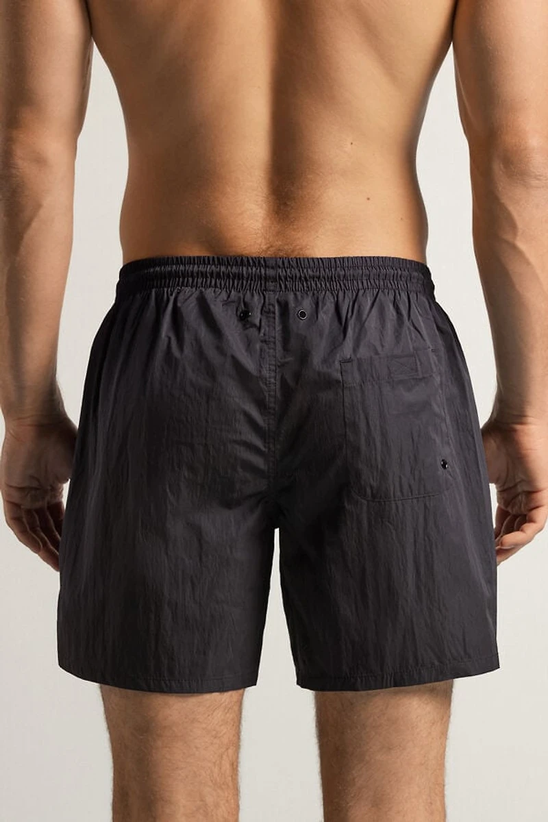Solid Color Swim Trunks
