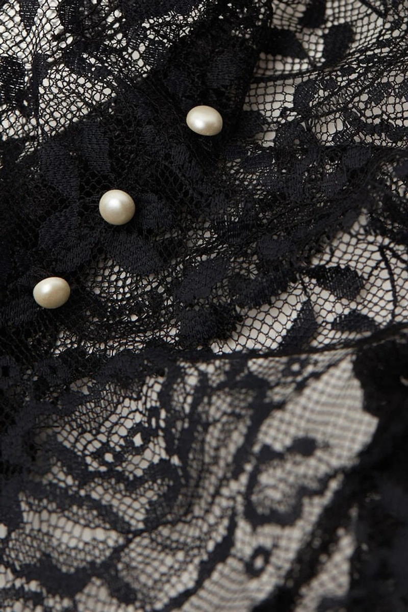 La Vie en Rose Tulle and Lace Babydoll